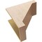 Ekena Millwork 12"W x 24"D x 24"H Classic Burlington Rough Cedar Woodgrain TimberThane Corbel, Primed Tan CORUR12X24X24BURRCPR - alternate 2